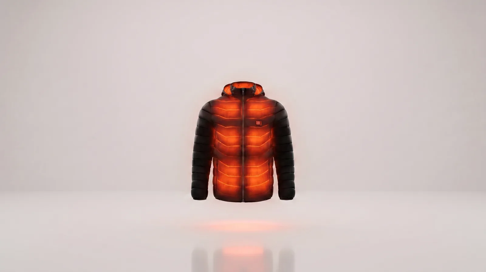 The heated puffer warming — heat spread across all nine zones