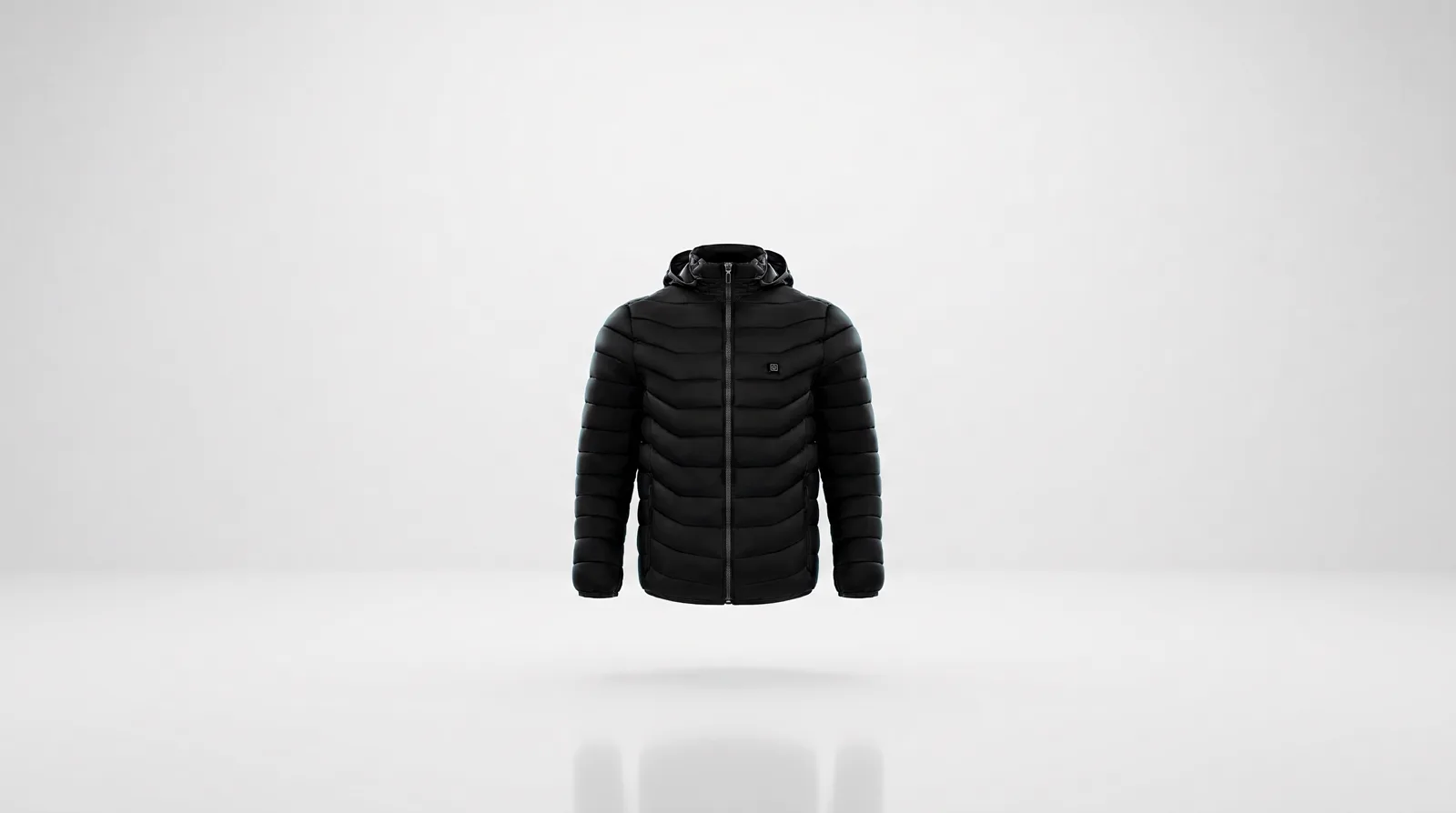 Men's Heated Puffer Jacket with Insulated — men's heated puffer jacket with insulated hood, nine heat zones